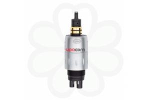 RotoQuick-34 - быстросъемный переходник для турбинных наконечников с фиброоптикой, с регулировкой подачи воды (для 4-канального соединения MidWest)