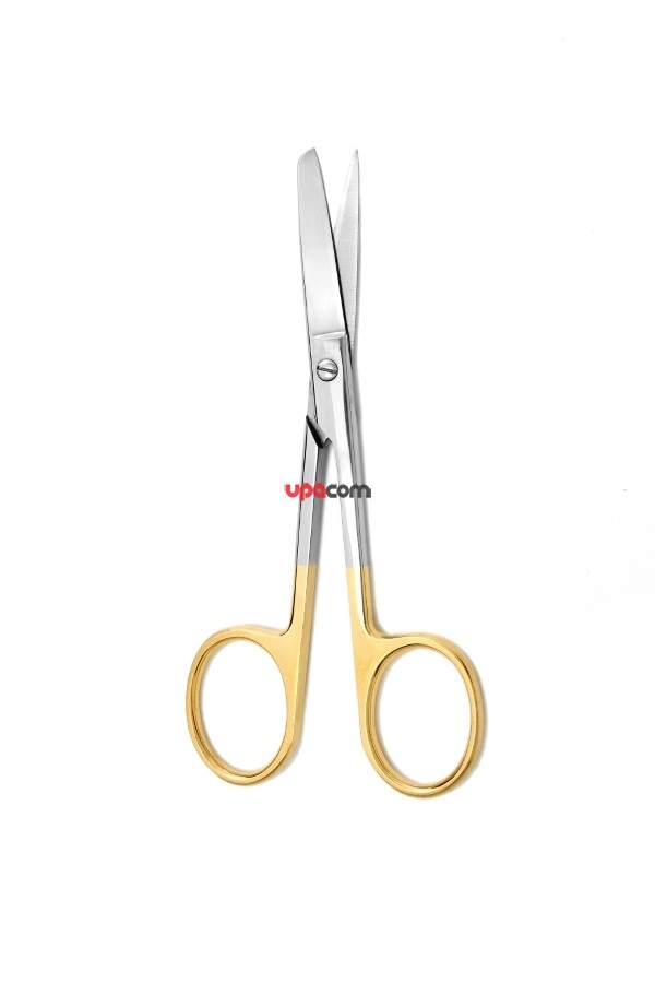 Ножницы прямые, с одним острым концом, ТС, 105 мм