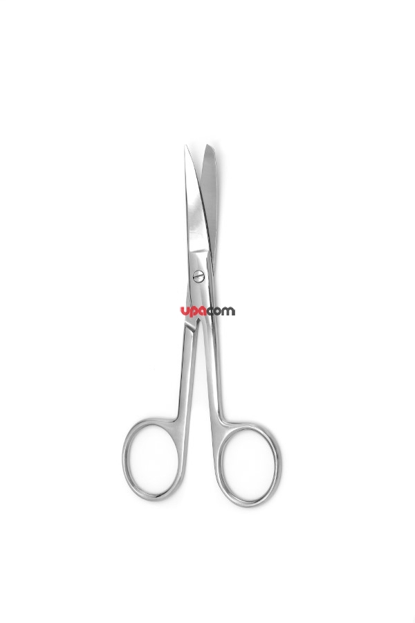 Ножницы с одним острым концом, вертикально-изогнутые, 140 мм