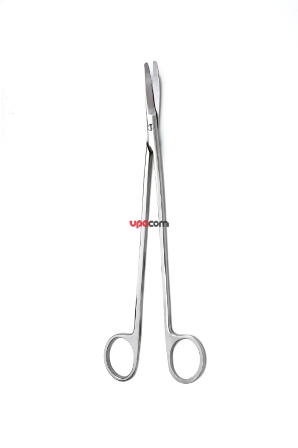 Ножницы для глубоких полостей, вертикально-изогнутые, тупоконечные, 280 мм
